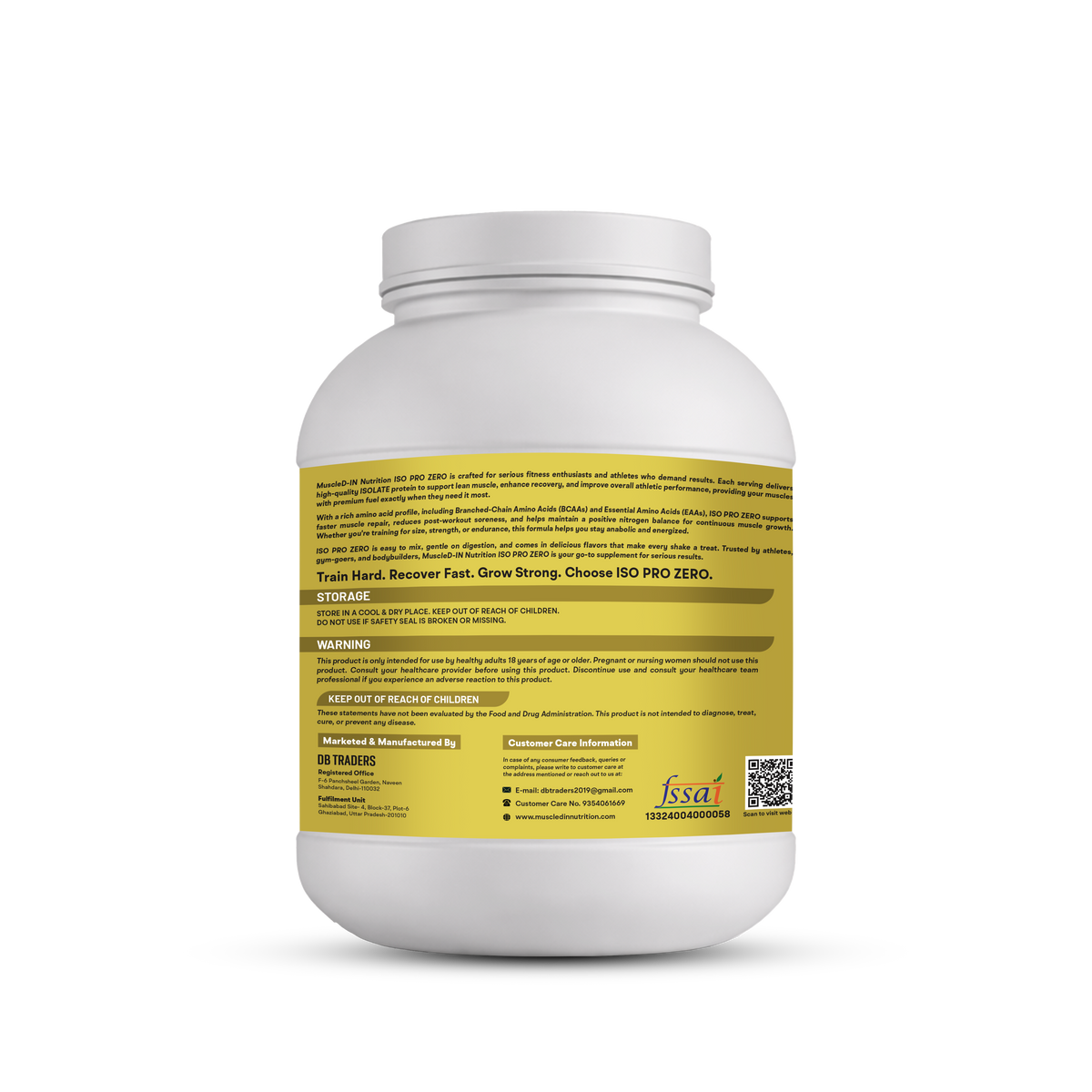 Muscled-IN Nutrition ISO-PRO ZERO Whey Protein Isolate