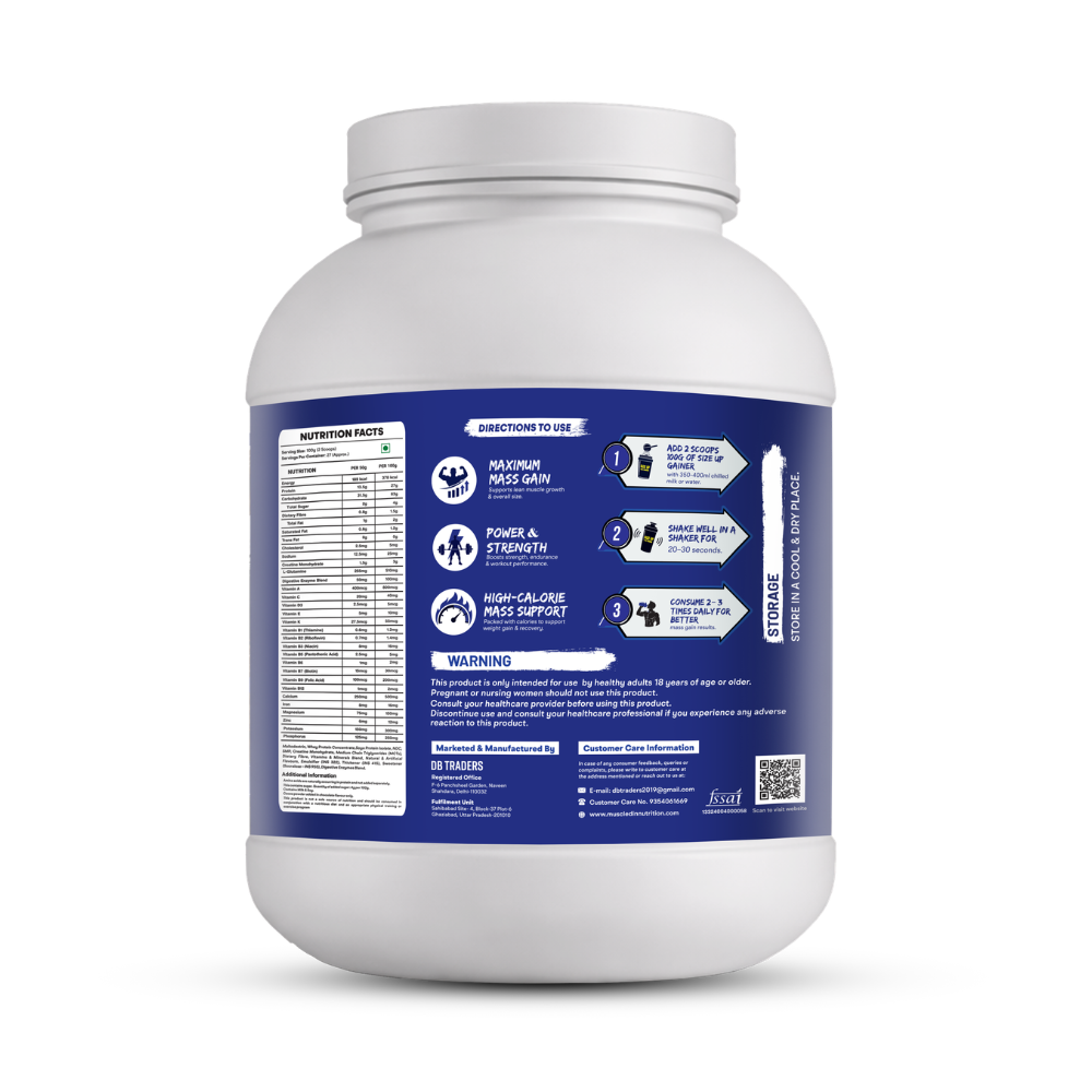 Muscled-IN Nutrition Size Up Pro Mass Gainer