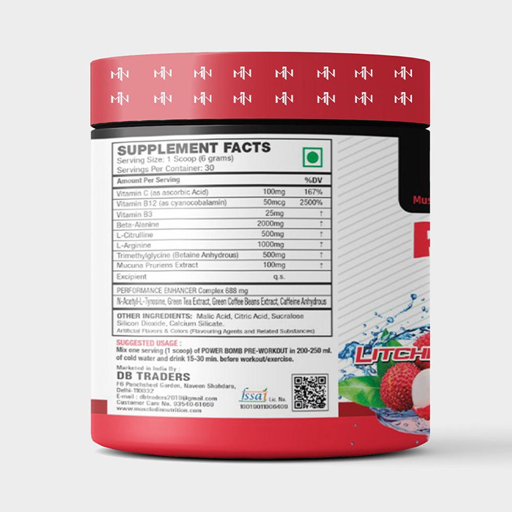 Muscled-IN Nutrition Power Bomb Pre-Workout