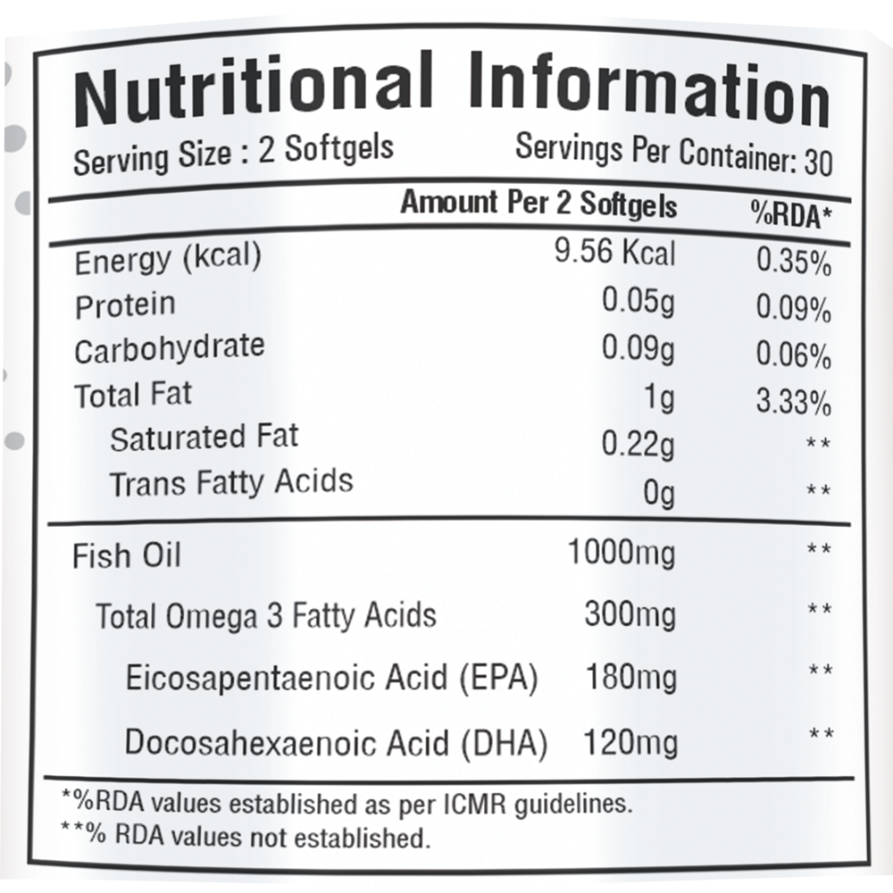 Muscled-IN Nutrition Omega-3 Fish Oil