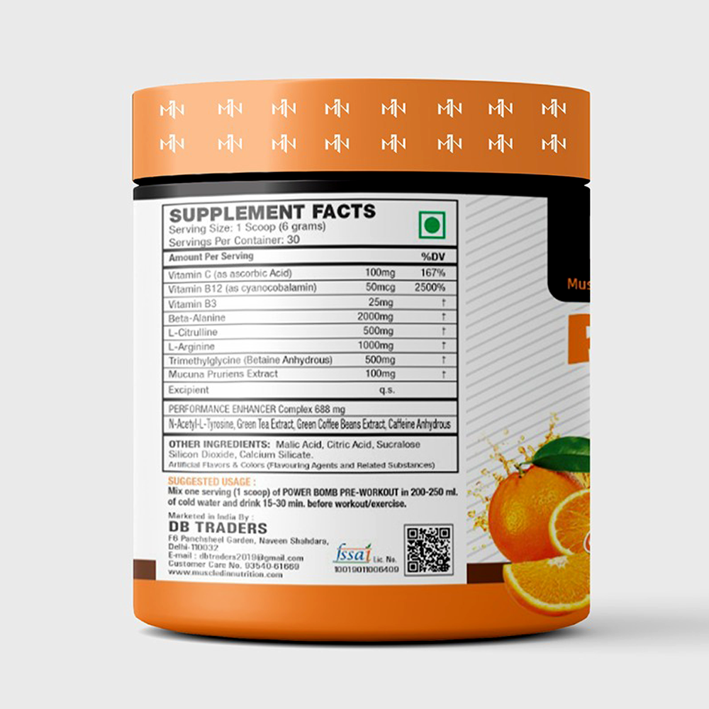 Muscled-IN Nutrition Power Bomb Pre-Workout