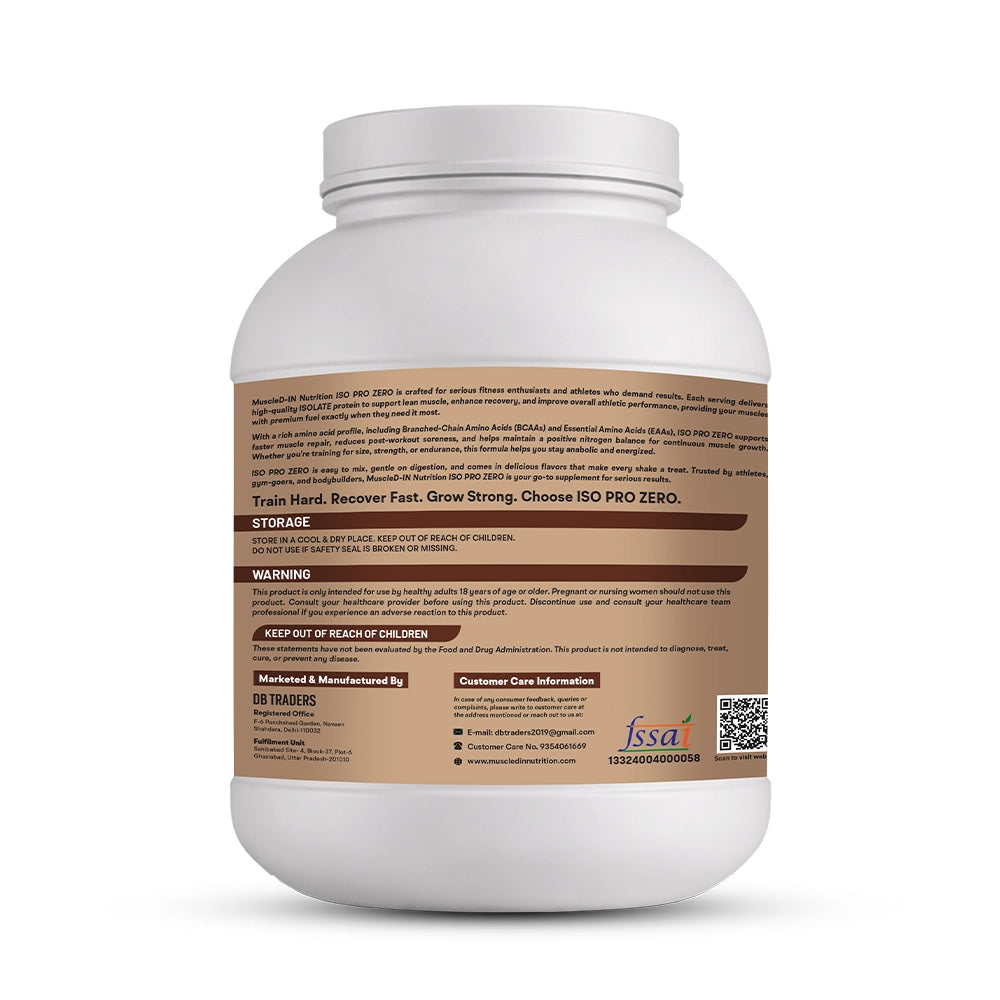 Muscled-IN Nutrition ISO-PRO ZERO Whey Protein Isolate