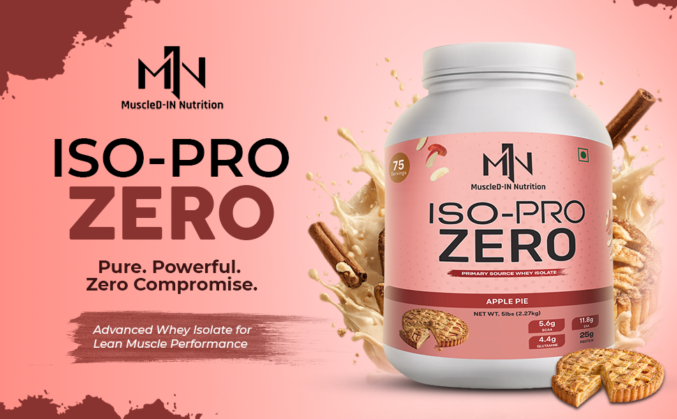 Muscled-IN Nutrition ISO-PRO ZERO Whey Isolate Protein 5lbs A+ Content