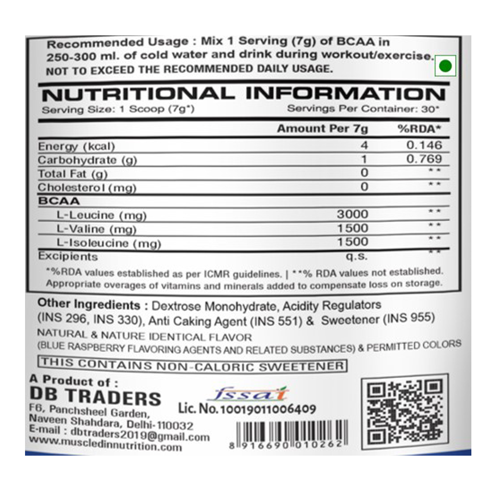 Muscled-IN Nutrition BCAA