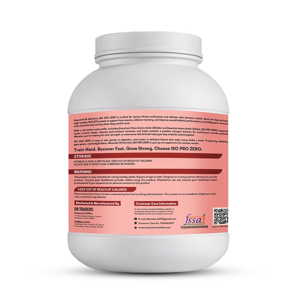 Muscled-IN Nutrition ISO-PRO ZERO Whey Protein Isolate