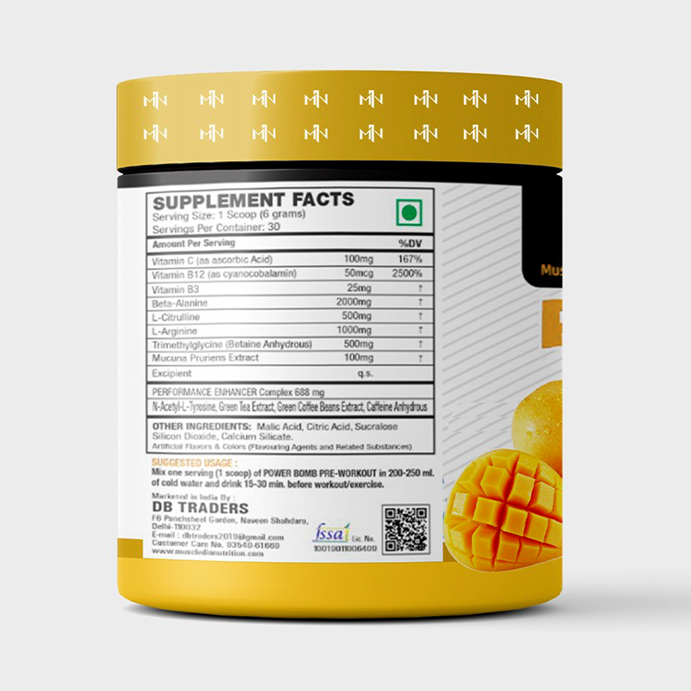Muscled-IN Nutrition Power Bomb Pre-Workout