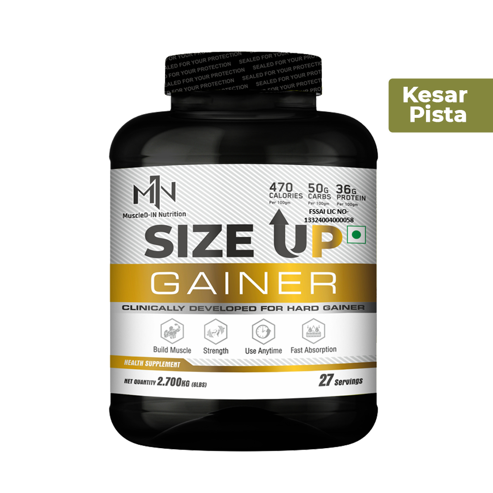 Muscled-IN Nutrition Size Up Mass Gainer for Hard Gainers