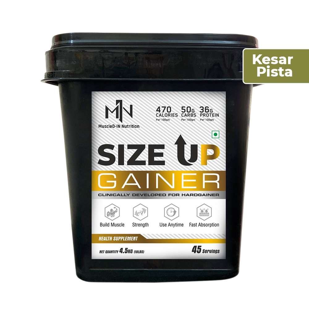 Muscled-IN Nutrition Size Up Mass Gainer for Hard Gainers