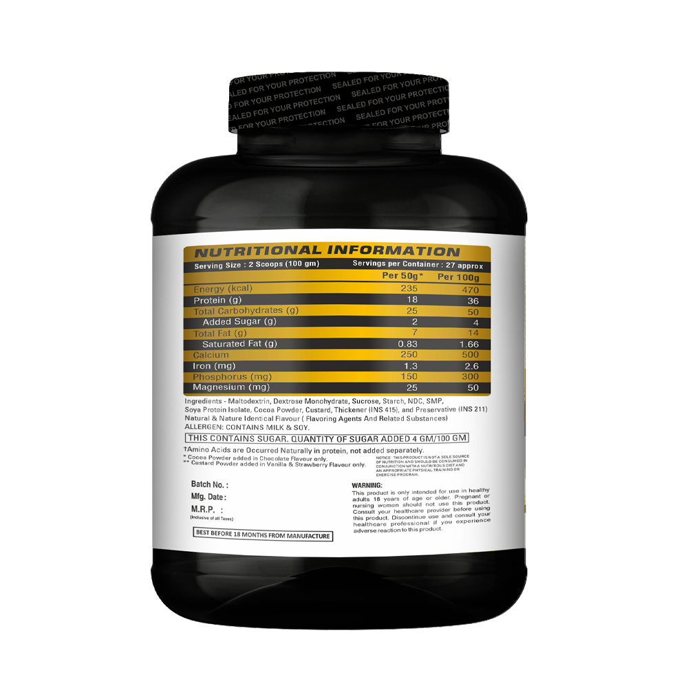 Muscled-IN Nutrition Size Up Mass Gainer for Hard Gainers