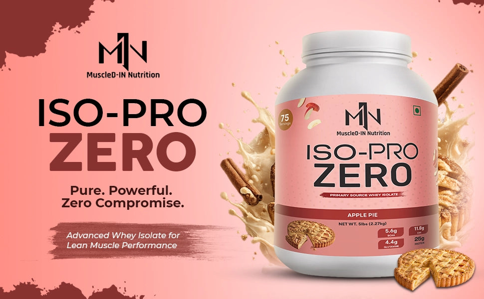 Muscled-IN Nutrition ISO-PRO ZERO Whey Isolate Protein 5lbs A+ Content