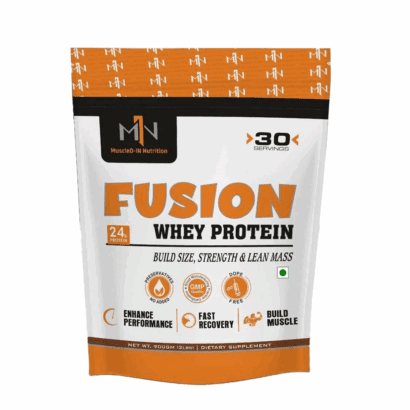 MuscleD-IN Fusion Whey Protein 2lbs | 24g Protein Per Serving for Lean Mass & Muscle Gain